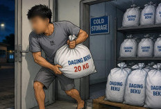 Gasak Daging Frozen, Tiga Kali Terekam CCTV: Buruh Asal OKI Dibekuk Tekab 11 Polres Prabumulih