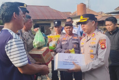 Polres Prabumulih Salurkan Bantuan untuk Korban Kebakaran di Tanjung Telang, Kapolres Beri Dukungan Langsung