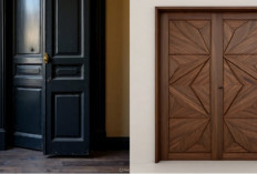 Model Pintu Kupu Tarung Kayu Jati Terbaru, Elegan untuk Rumah Modern & Klasik