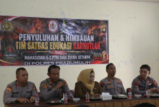 Cegah Karhutlahbun, Tim Satgas Polri Edukasi Warga Prabumulih Timur