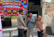 Polres Prabumulih Salurkan Bantuan untuk Korban Kebakaran Rumah Makan Pindang Pegagan