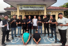 Polsek Prabumulih Barat Amankan Dua Pria, Sabu 6,46 Gram dan Ekstasi Disita