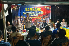 Kapolres Prabumulih Sambangi Pos Kamling Pangkul, Karhutla hingga Pinjol Jadi Sorotan