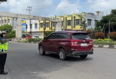 Arus Balik Lebaran Mulai Padat, Polisi Siaga di Simpang Tugu Air Mancur Prabumulih