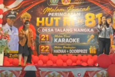 Meriahkan HUT RI ke-81, Desa Talang Nangka Umumkan Juara Lomba Karaoke Malam Ini