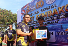 Meriahkan Hari Bhayangkara ke-80, Polres Prabumulih Gelar Turnamen Tenis dan Salurkan Bansos